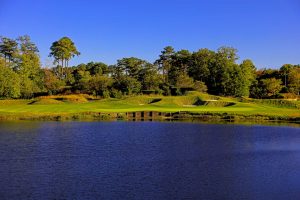 Golf course from the water