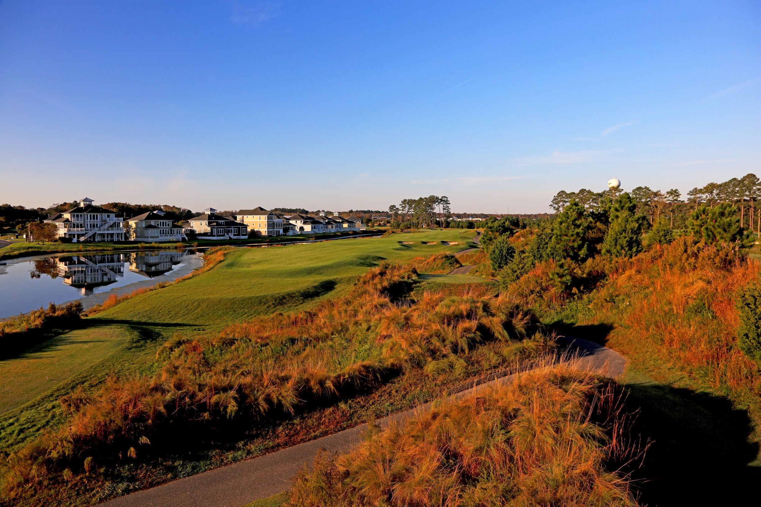 Pond and houses Best Golf Courses Best Golf Courses Ocean City MD